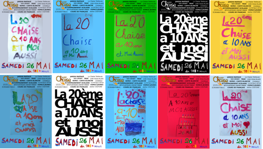 10ème anniversaire de la 20ème Chaise